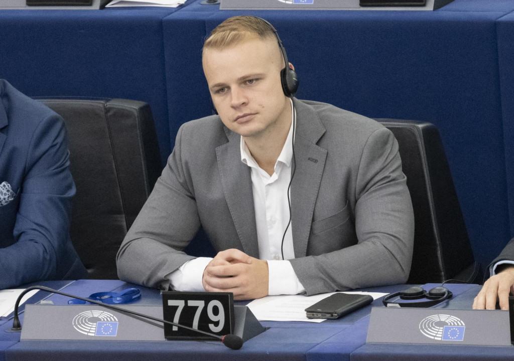 Slovenský europoslanec Milan Mazurek (Republika). FOTO: TASR/Martin Baumann