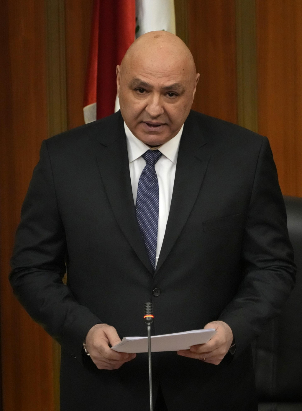 Nový libanonský prezident Džúzíf Awn. FOTO: TASR/AP