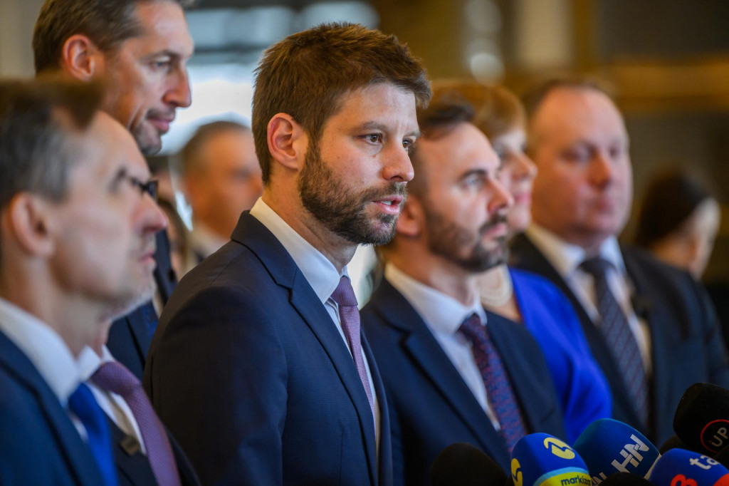 Poslanec N&aacute;rodnej rady a predseda Progres&iacute;vneho Slovenska Michal &Scaron;imečka. FOTO: TASR /Jaroslav Nov&aacute;k