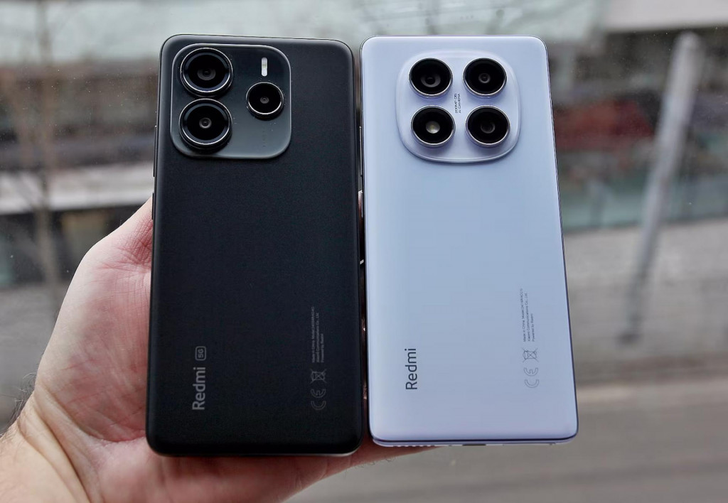 Xiaomi Redmi Note 14 5G (vľavo) a Xiaomi Redmi Note 14 Pro (vpravo)