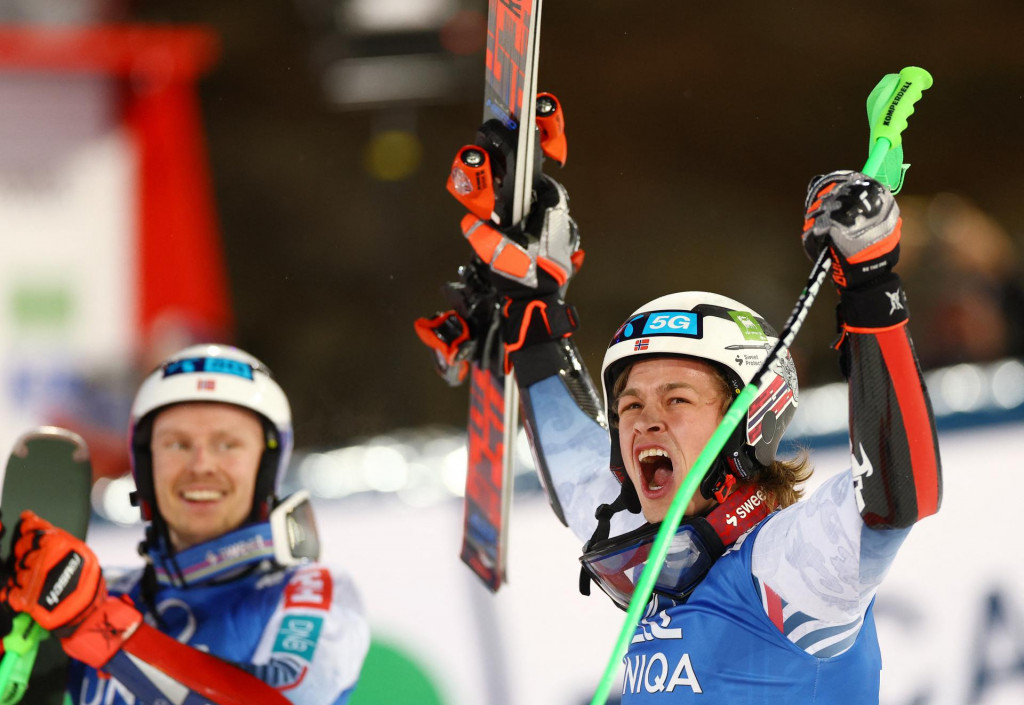 Nór Alexander Steen Olsen oslavuje svoje víťazstvo. FOTO: REUTERS