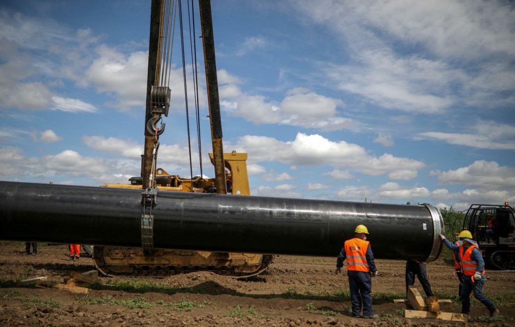 TurkStream vedie z Ruska cez Čierne more do Turecka a na Balkán. FOTO: Reuters