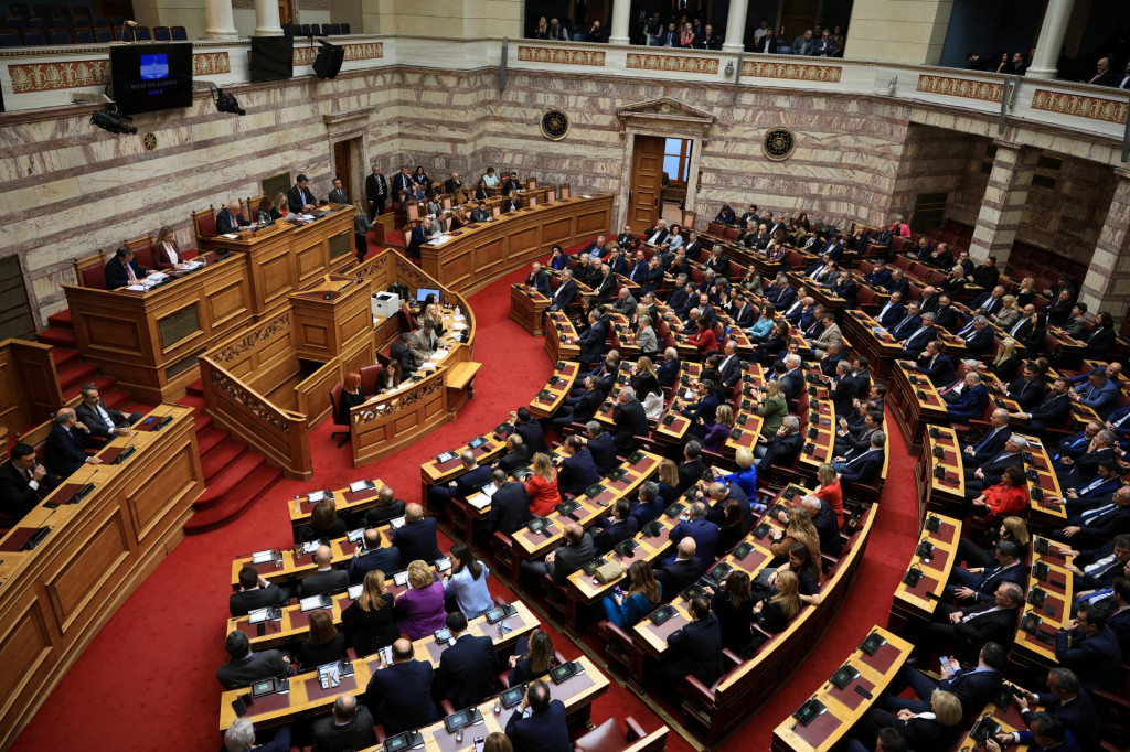 Gécky parlament počas prvého kola voľby gréckeho prezidenta. FOTO: Reuters