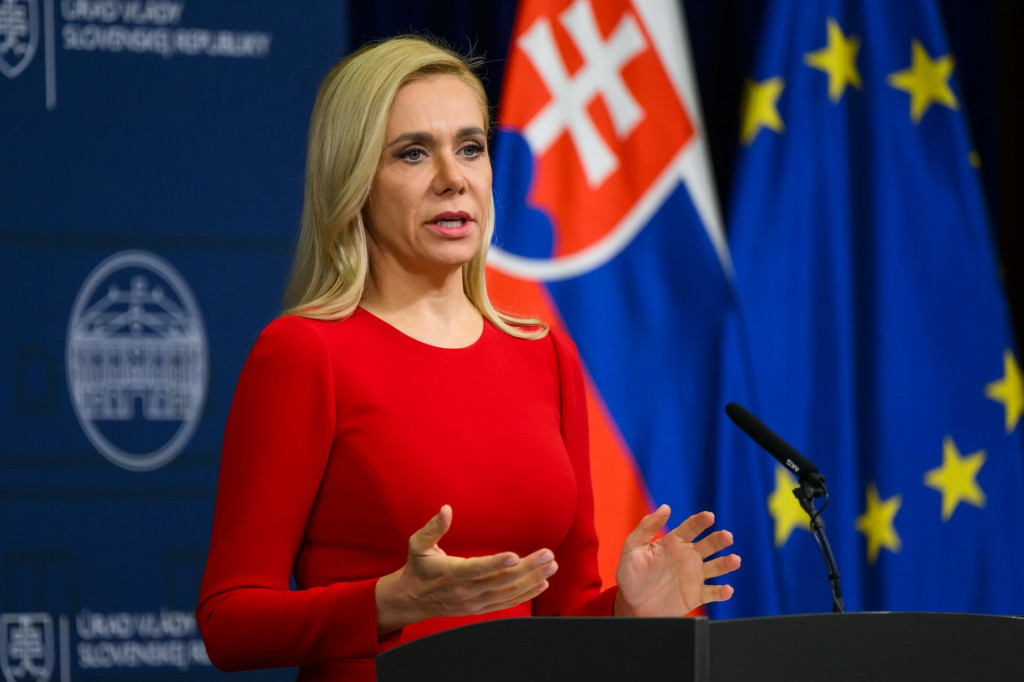 Na snímke podpredsedníčka vlády a ministerka hospodárstva Denisa Saková.

FOTO: TASR/J. Novák