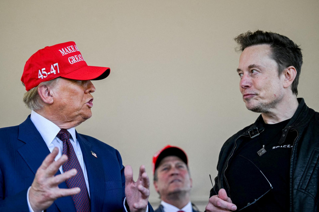 Elon Musk a Donald Trump. FOTO: Reuters