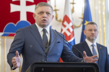 Predseda koaličnej strany Smer a premiér Robert Fico. FOTO: TASR/Martin Baumann