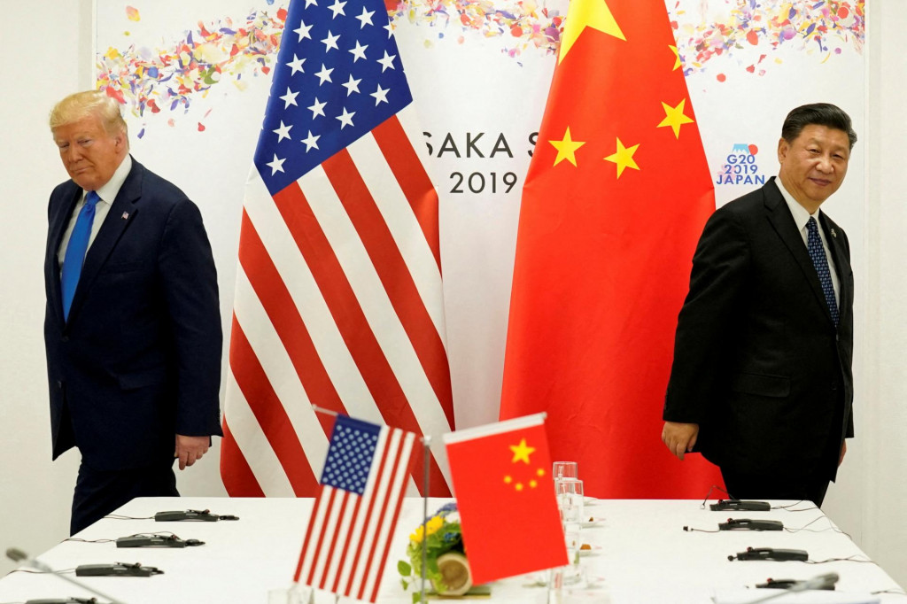 Americký prezident Donald Trump sa zúčastňuje na bilaterálnom stretnutí s čínskym prezidentom Si Ťin-pchingom počas summitu lídrov G20 v japonskej Osake (29. júna 2019). FOTO: Reuters
