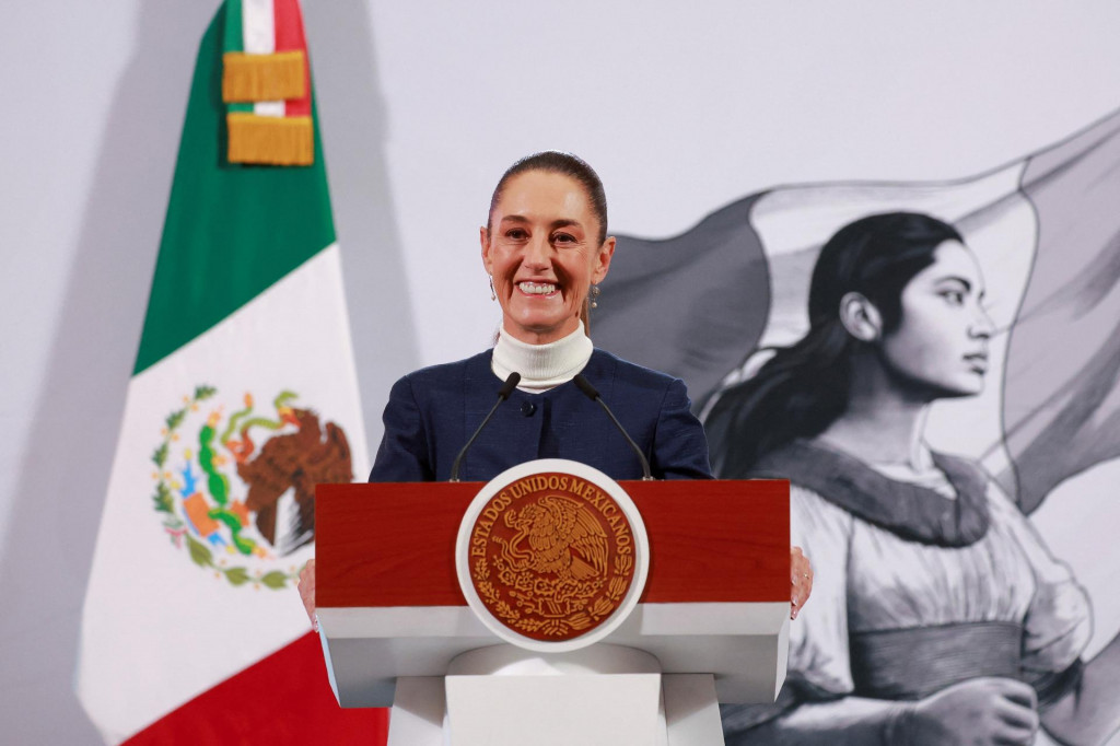 Prezidentku Mexika Claudiu Sheinbaumovú znepokojujú ohlásené clá na tovar smerujúci do USA. FOTO: Reuters