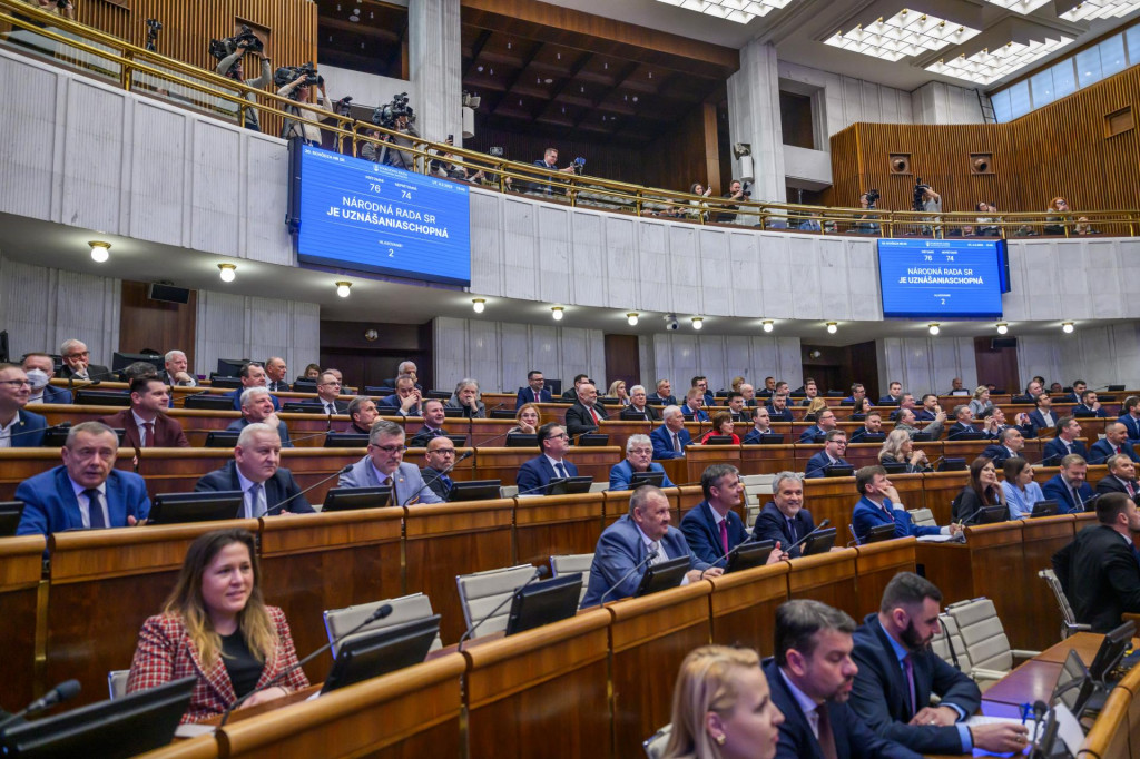 Poslanci a poslankyne Národnej rady. FOTO: TASR/Jaroslav Novák