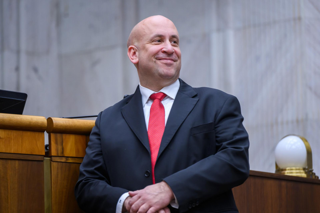 Na snímke minister dopravy a výstavby Jozef Ráž ml. (nominant Smeru). FOTO: TASR/Jaroslav Novák