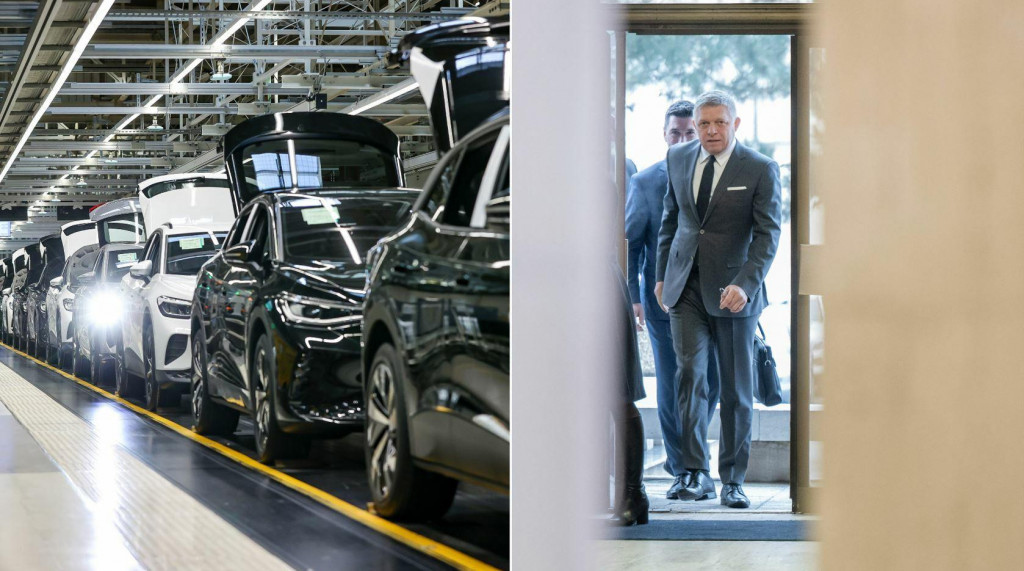 Niektoré konsolidačné kroky vlády nenáhravajú našej konkurencieschopnosti. Vo výsledku je Slovensko už drahšou lokalitou na výrobu automobilov ako Španielsko, Portugalsko či Rakúsko. FOTO: TASR/DPA, TASR/M. Baumann