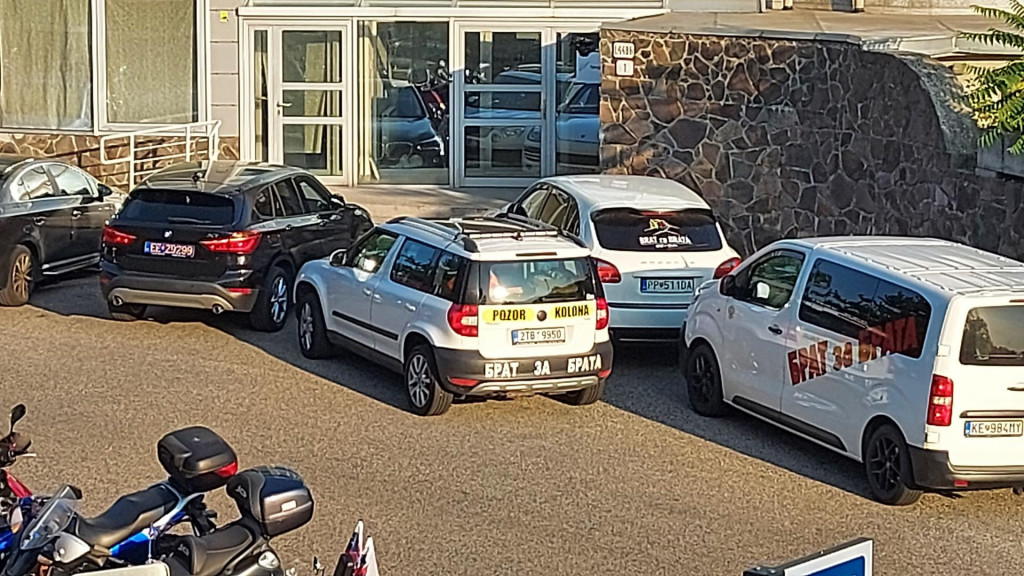 Akcia proruských motorkárov Brat za Brat na Slavíne.

FOTO: HN/Autorka