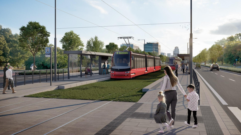 Modernizácia radiály prinesie pre obyvateľov Ružinova novinky. FOTO: Hlavné Mesto SR