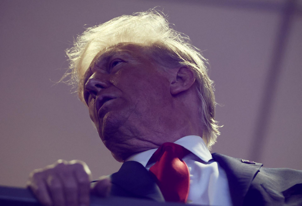 Americký prezident Donald Trump na finále v americkom futbale medzi Philadelphia Eagles a Kansas City Chiefs v New Orleans, Louisiana. FOTO: REUTERS
