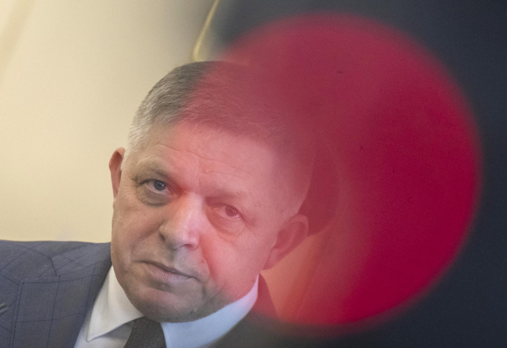 Predseda koaličnej strany Smer a premiér Robert Fico. FOTO: TASR/Martin Baumann