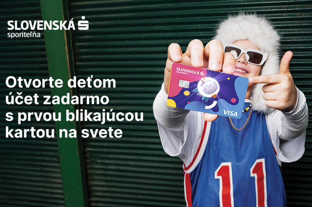 Karta, ktorá sa pri priložení k platobnému terminálu rozsvieti.