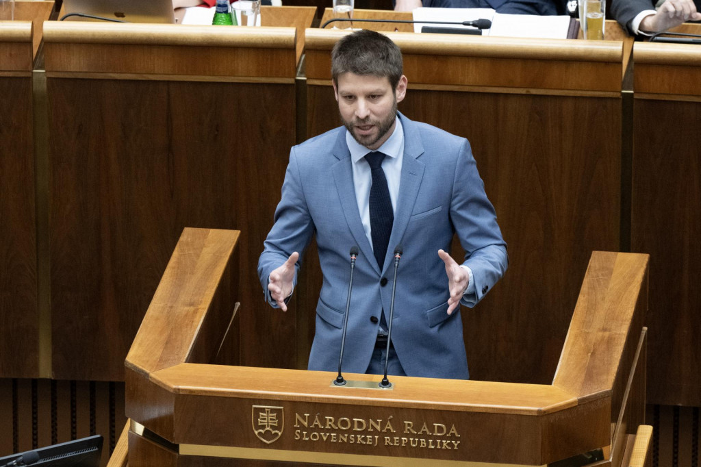Poslanec Národnej rady Michal Šimečka (Progresívne Slovensko). FOTO: TASR/Pavel Neubauer