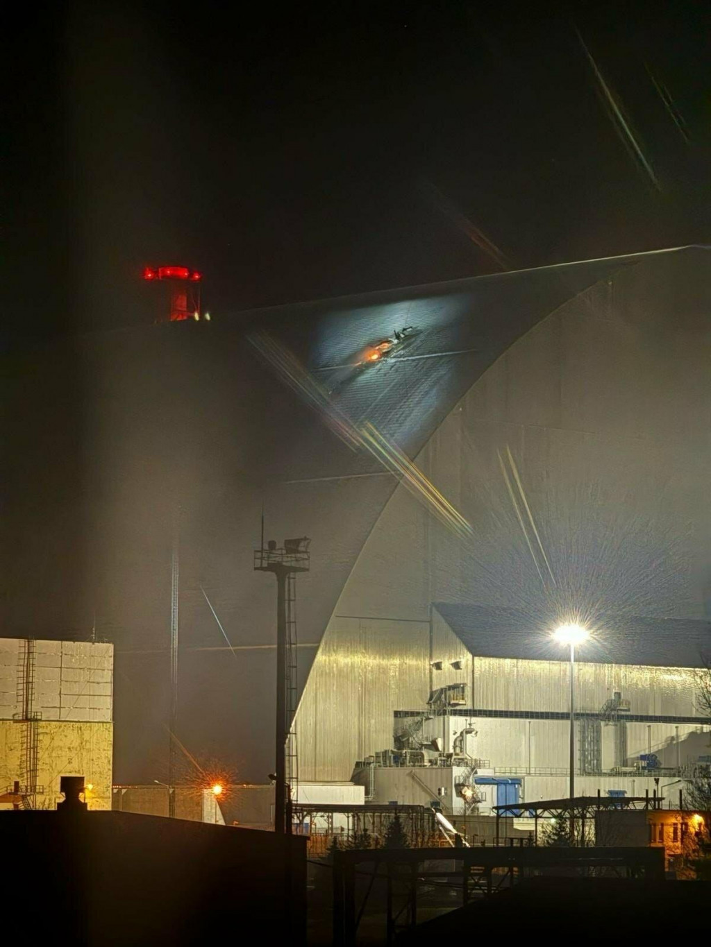 Poškodený Sarkofág v Černobyle. FOTO: X/iaeaorg