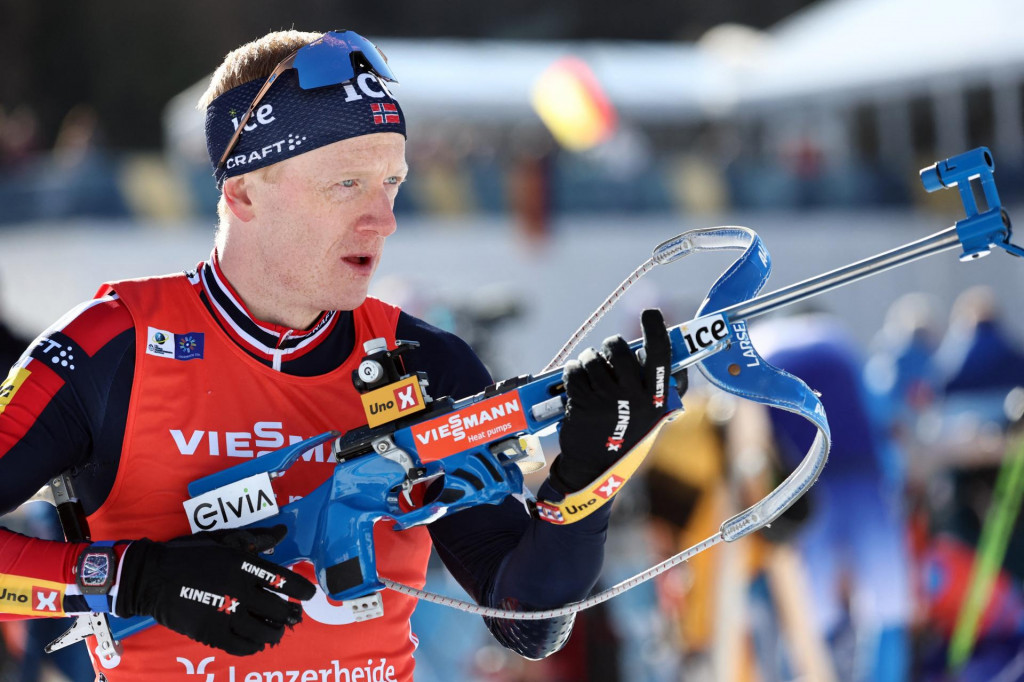 Nórsky biatlonista Johannes Thingnes B. FOTO: Reuters