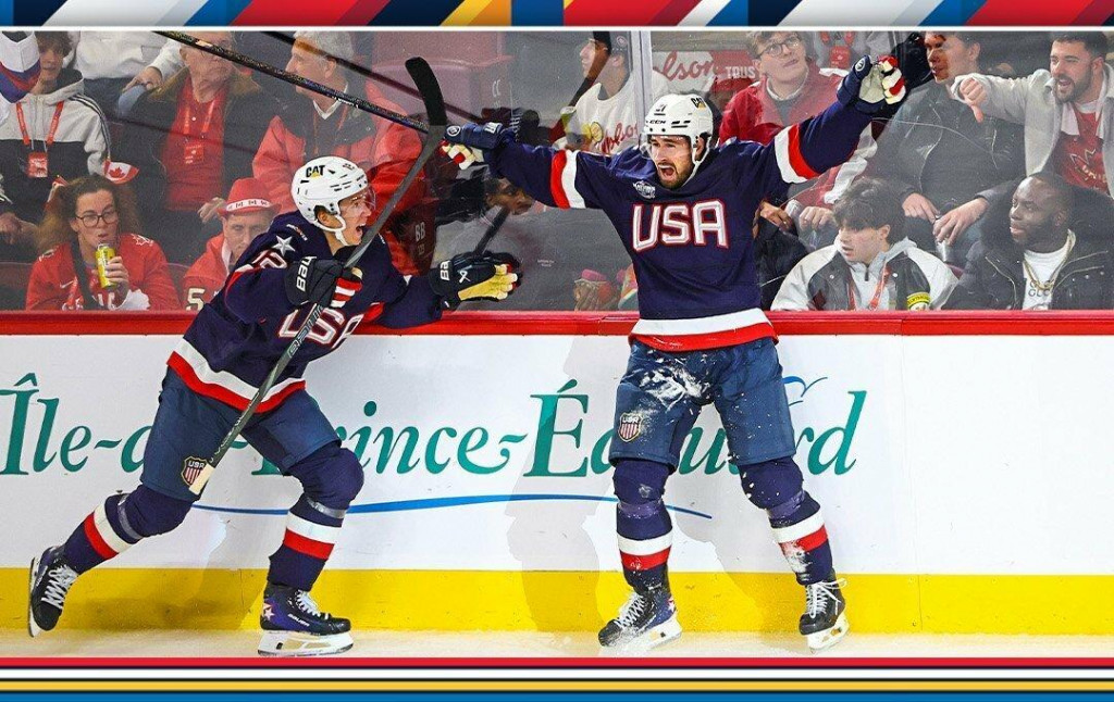 Američania vedú tabuľku so šiestimi bodmi a stali sa prvými finalistami 4 Nations Face-Off. Zdroj: X/NHL Network
