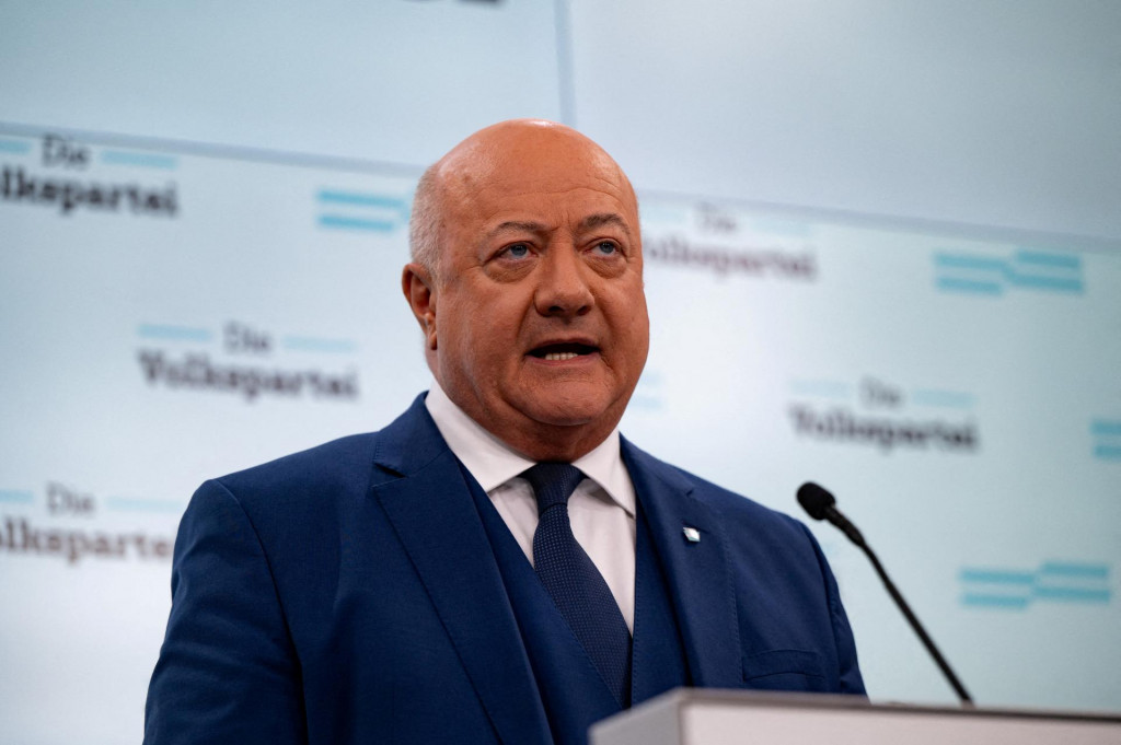 Líder Rakúskej ľudovej strany Christian Stocker. FOTO: Reuters