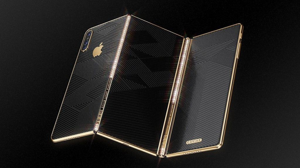 Dizajnový koncept skladacieho iPhonu od ruskej spoločnosti Caviar