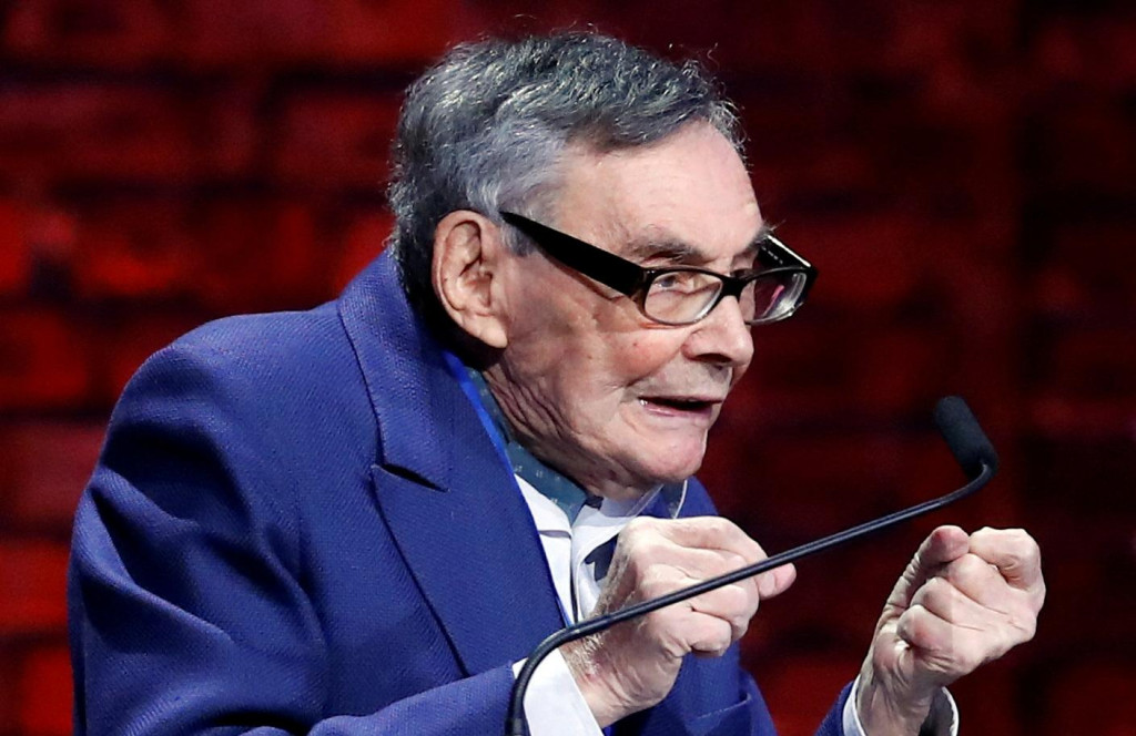 Novinár, historik a bývalý väzeň nacistického koncentračného tábora Auschwitz Marian Turski. FOTO: REUTERS