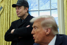 Americký miliardár Elon Musk a prezident USA Donald Trump. FOTO: Reuters