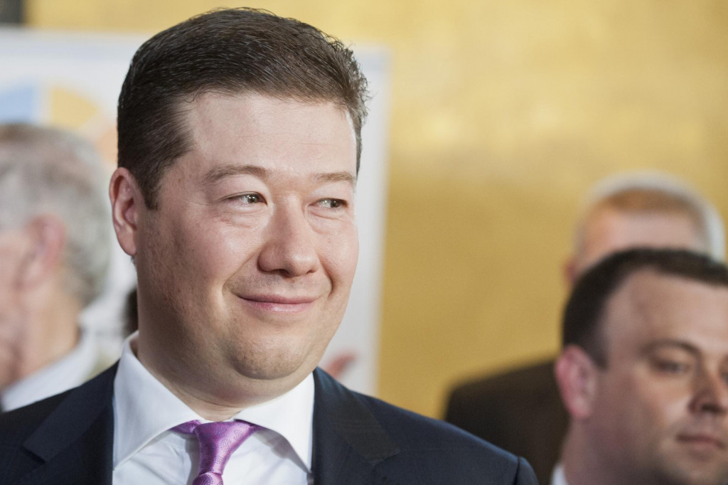 Predseda opozičného hnutia SPD Tomio Okamura. FOTO: TASR/Michal Svítok