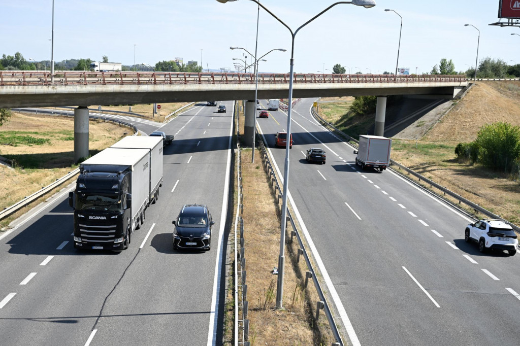 Diaľničný úsek D1 medzi Trnavou a Bratislavou. FOTO: TASR