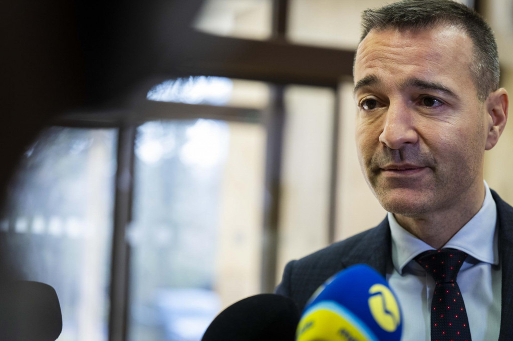 Minister &scaron;kolstva, v&yacute;skumu, v&yacute;voja a ml&aacute;deže Tom&aacute;&scaron; Drucker (Hlas-SD). FOTO: TASR/Jakub Kotian