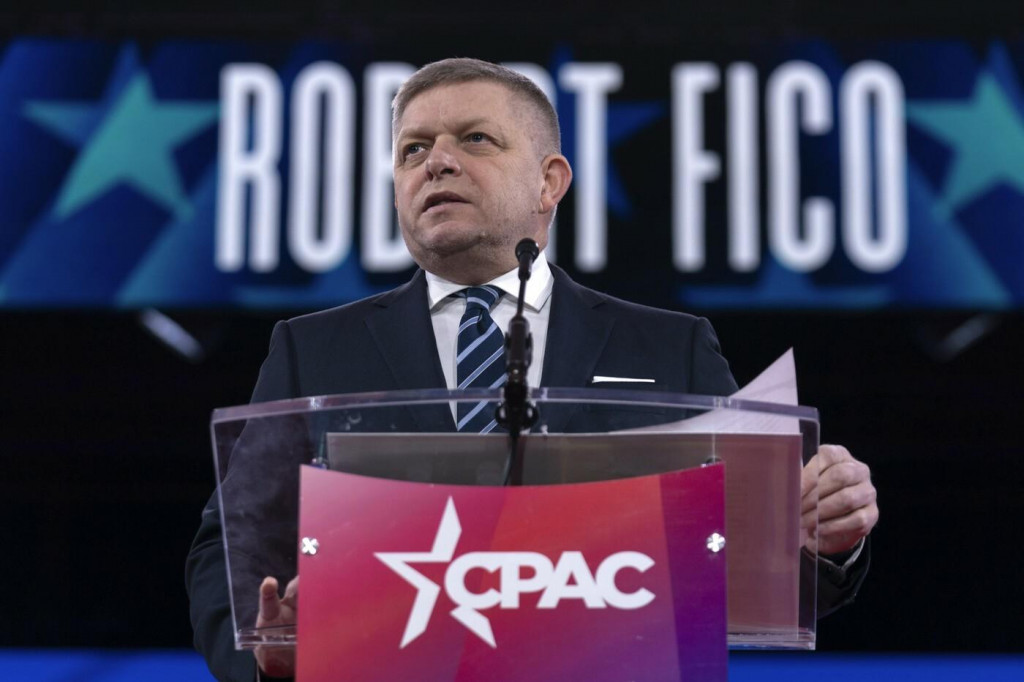 Robert Fico na konferencii CPAC. FOTO: Profimedia