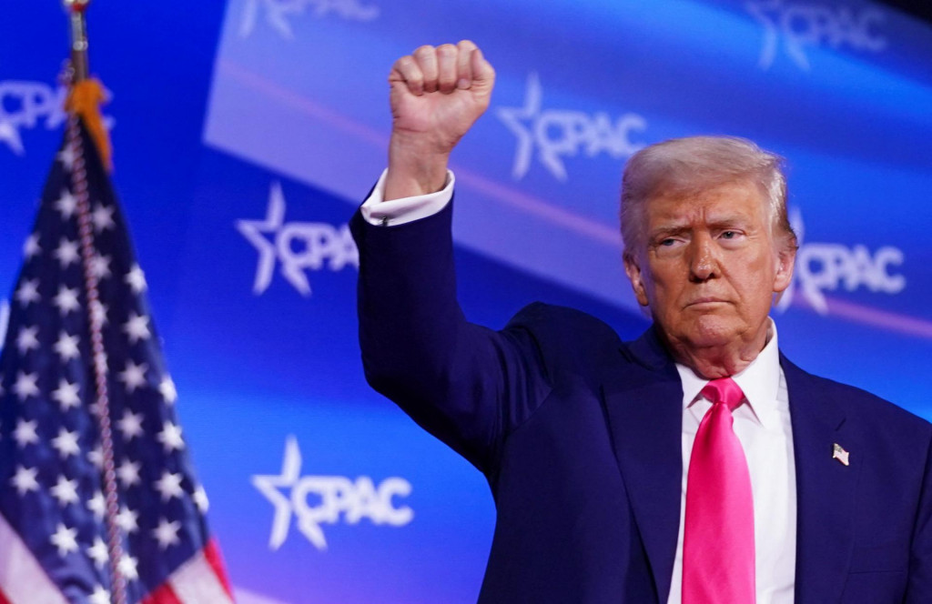 Americký prezident Donald Trump na republikánskej konferencii CPAC. FOTO: REUTERS