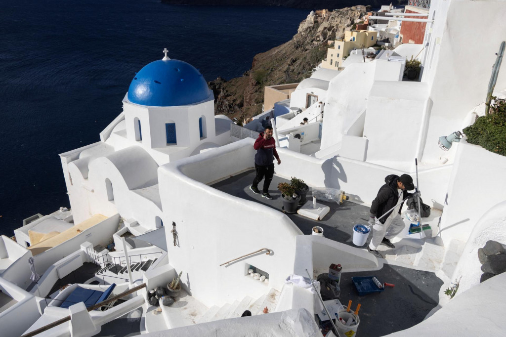 Ostrov Santorini. FOTO: Reuters