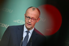 Nemecký konzervatívny kandidát na kancelára a líder strany Kresťanskodemokratická únia Friedrich Merz.. FOTO: Reuters