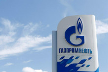 Logo ruského Gazpromu. FOTO: Reuters