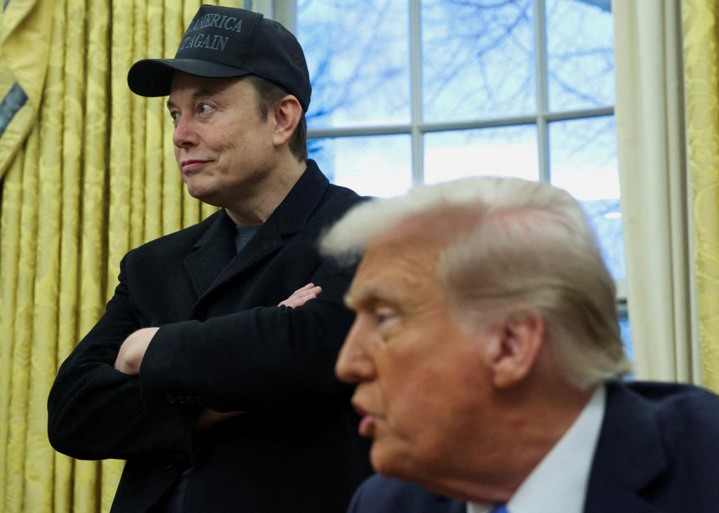 Elon Musk a Donald Trump. FOTO: Reuters
