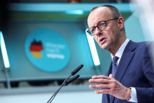 Nemecký konzervatívny kandidát na kancelára a líder Kresťanskodemokratickej únie Friedrich Merz. FOTO: Reuters