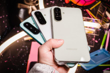 Zľava Samsung Galaxy A26, Galaxy A36 a Galaxy A56 FOTO: Hn/Patrik Koreň