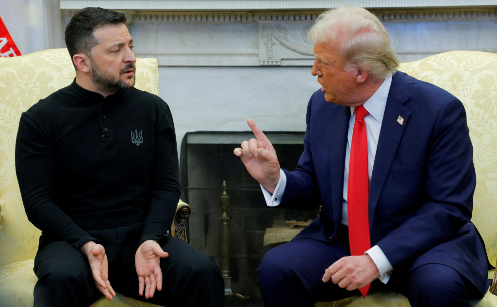 Americký prezident Donald Trump sa stretol s ukrajinským prezidentom Volodymyrom Zelenským v Bielom dome. FOTO: Reuters