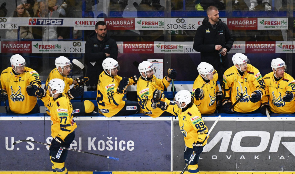 Hokejisti Spišskej Novej Vsi boli najlepším tímom v základnej časti extraligy. FOTO: TASR/František Iván
