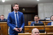 Opozičný poslanec Národnej rady a šéf Progresívneho Slovenska Michal Šimečka. FOTO: TASR/Jaroslav Novák