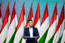 Predseda strany TISZA a maďarský europoslanec Péter Magyar. FOTO: REUTERS