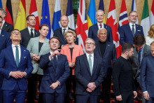 Európski lídri po summite v Londýne (2. marca 2025). FOTO: Reuters