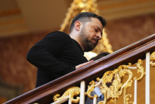 Ukrajinský prezident Volodymyr Zelenskyj. FOTO: TASR/AP