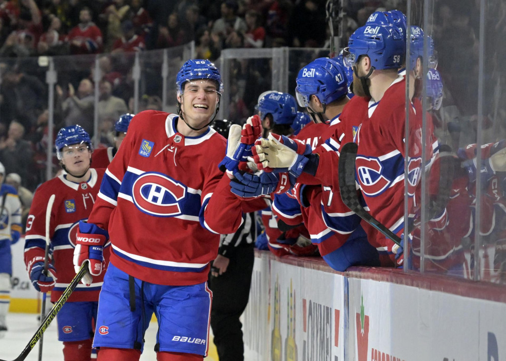 Slovenský hokejista Juraj Slafkovský. FOTO: Reuters/Imagn Images