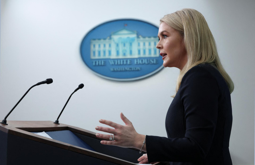 Hovorkyňa Bieleho domu Karoline Leavittová. FOTO: Reuters