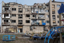 Zábery po ruskom útoku na Pokrovsk. FOTO: REUTERS