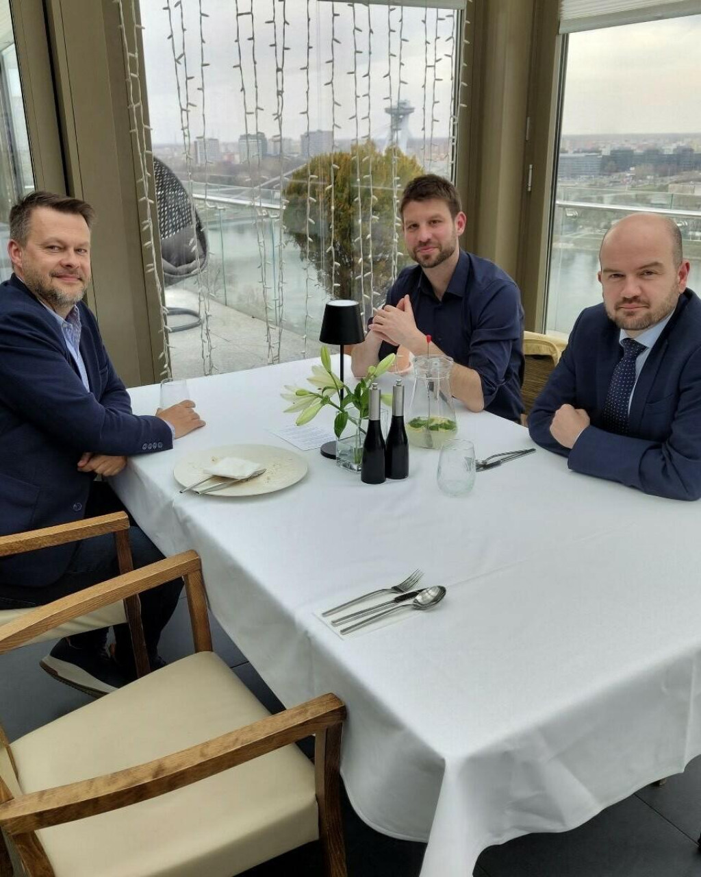 Samuel Migaľ sa stretol s predstaviteľmi PS. FOTO: Facebook/Michal Šimečka