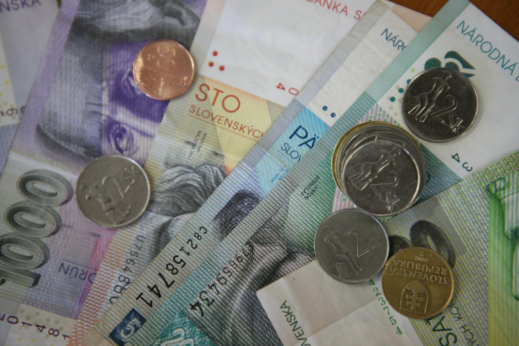 Slovenské koruny. FOTO: Samuel Vanko